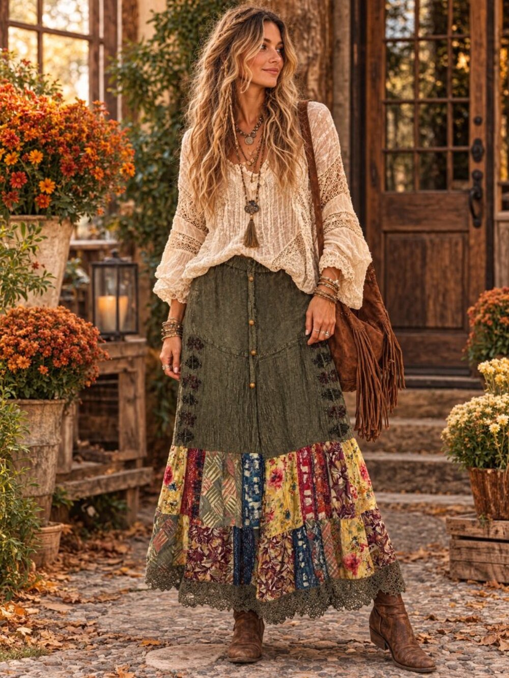 Young Threads Patchwork Pants